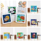 Набор для алмазной живописи сделай сам, для начинающих, маленькая и легкая полная алмазная живопись по номерам, детские подарки