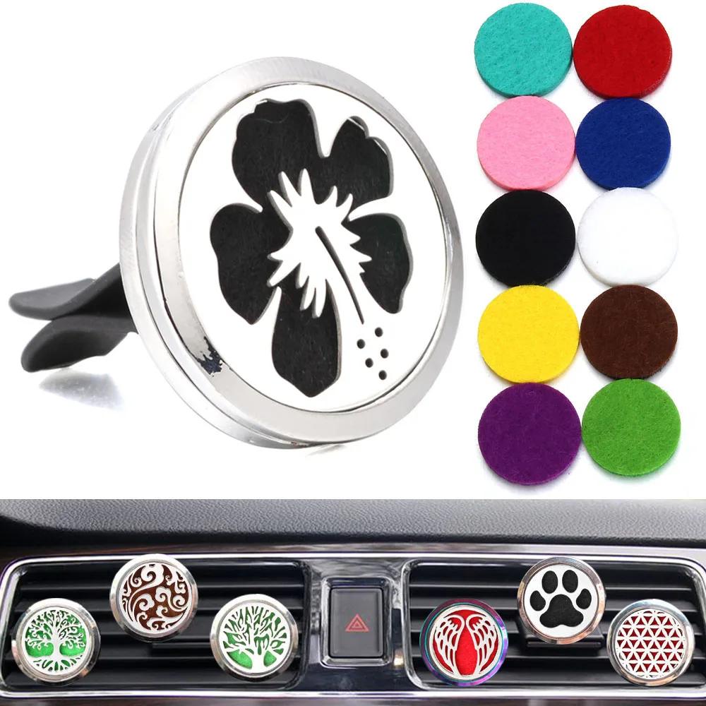 Новый ароматерапия ювелирные подвески автомобиля зажим Древо жизни цветочный