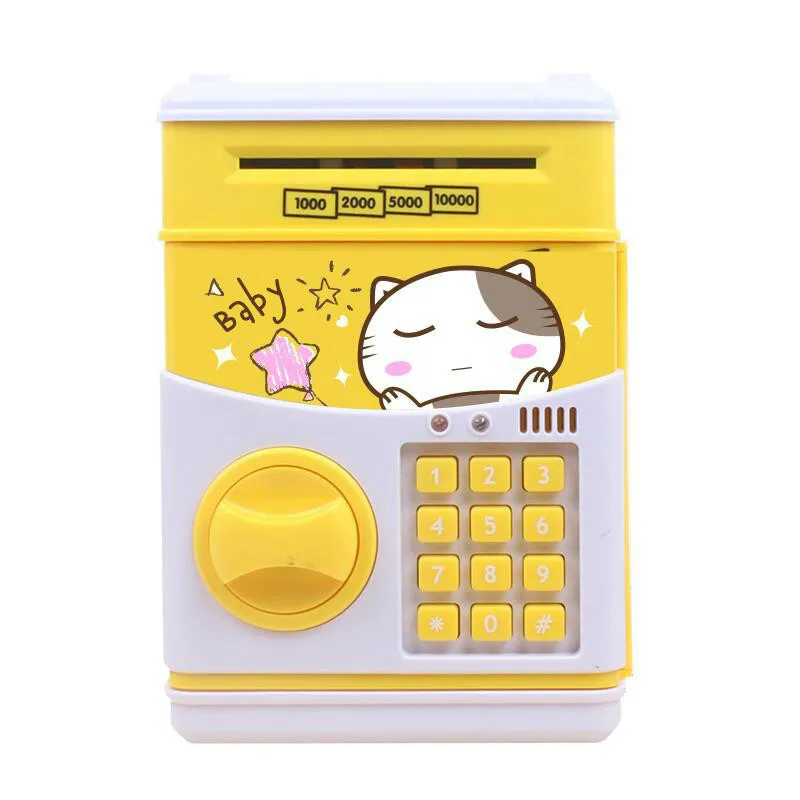 

Electronic Piggy Bank for kids ATM Password Money Box Cash Coins Saving Box Bank Safe Box Automatic Deposit Banknote Christmas