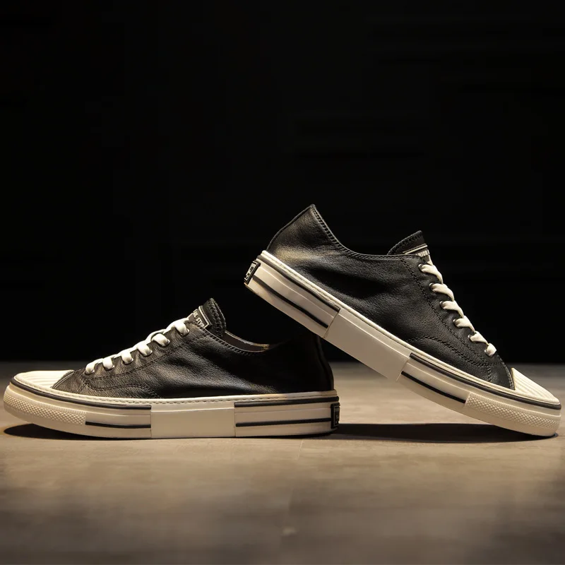 

breathable sneaker fashion designer shoes men high quality cowhide boots men casual shoes, Leisure shoes male all-match cowhid