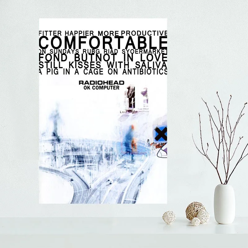 Пользовательские Плакат Radiohead Холст плакат современного искусства отделочная