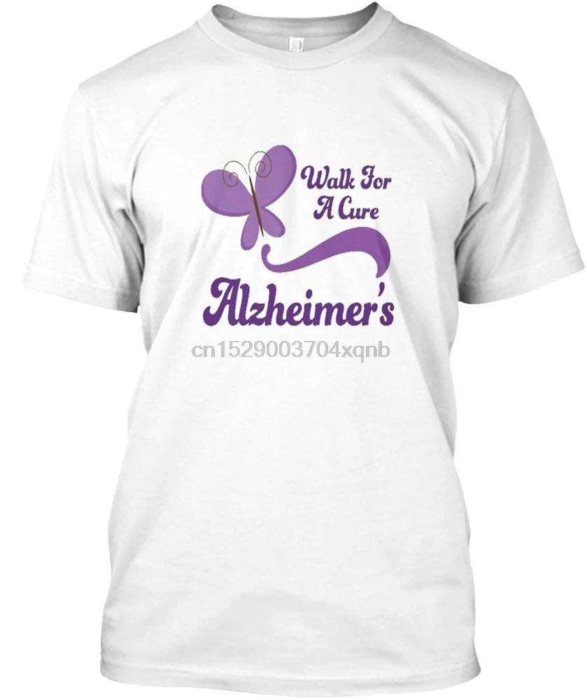 Для мужчин футболка Альцгеймера осведомленности футболки женщин