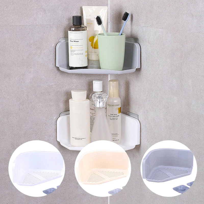 Угловая душевая полка для ванной кухонный клей органайзер с присоской настенное