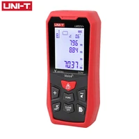 uni t laser rangefinder distance meter handheld infrared measuring ruler electronic ruler screen backlight with voice lm50v