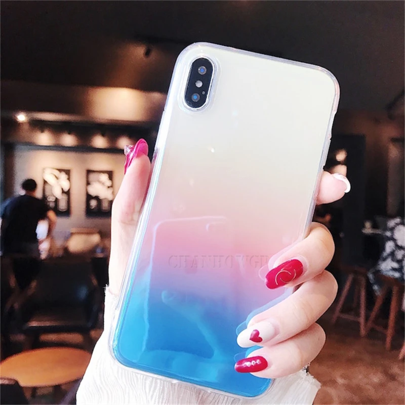 Градиентный чехол для Samsung Galaxy A70 A50 A40 A30 A20E A20 A10 S A6 A7 A8 A9 J8 J6 J4 Plus 2018 S10 S10e Note 10