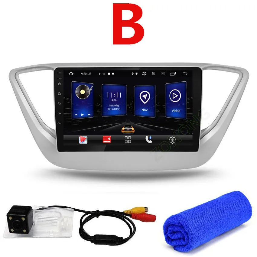 2.5D GPS RAM2Gb CAM Android 9,0 RAM2Gb 2.5D Автомобиль Радио DVD для hyundai Solaris Verna Авто радио мультимедиа плеер для автомобиля gps навигации для hyundai Solaris радио - Цвет: 2.5D GPS RAM2Gb CAM