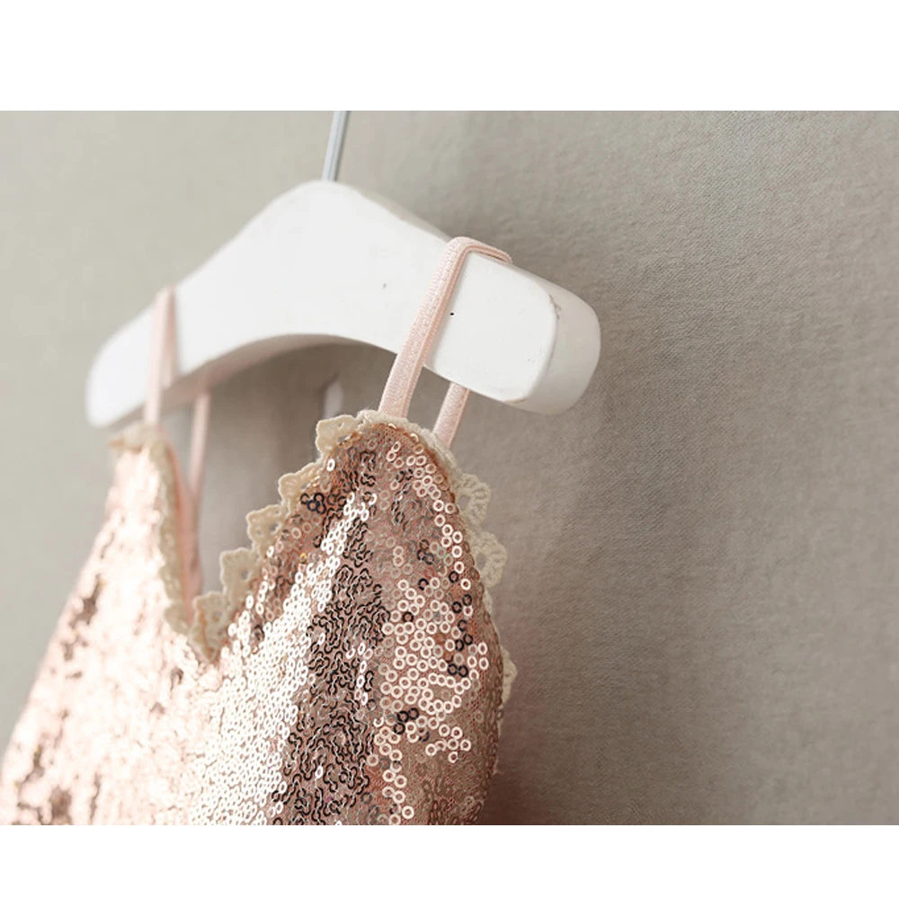 Детское платье принцессы с блестками без рукавов | Детская одежда и обувь