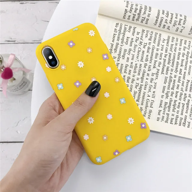 KJOEW чехол для телефона для iPhone 11 Pro Max X XS XR Xs Max 6 6s 7 8 Plus карамельный цвет Любовь Сердце Мягкий ТПУ силиконовый защитный чехол Капа - Цвет: AC6995Y