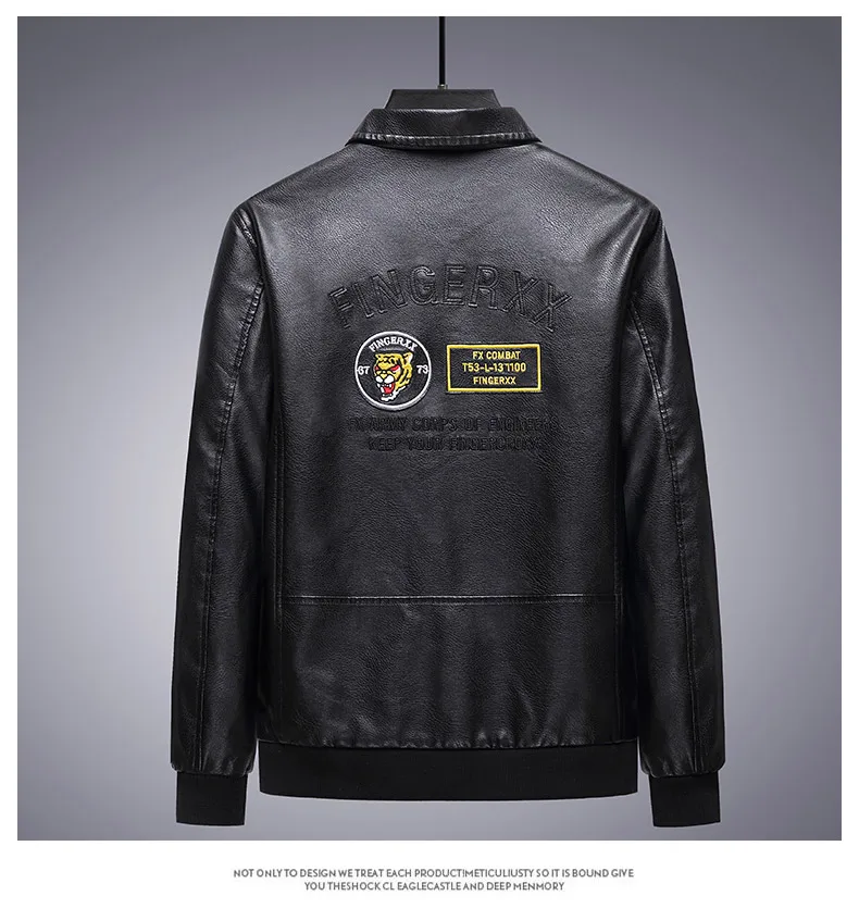 

New men's PU leather clothes men's fashion slim Korean fashion handsome young men's leather jacket spring and autumn coat