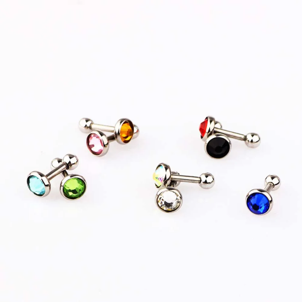 Серьги-гвозди Козелок из хирургической стали в Корейском стиле штанги для хряща