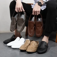 2021 fashion peas shoes driving shoes summer casual shoes trend mens leather shoes
