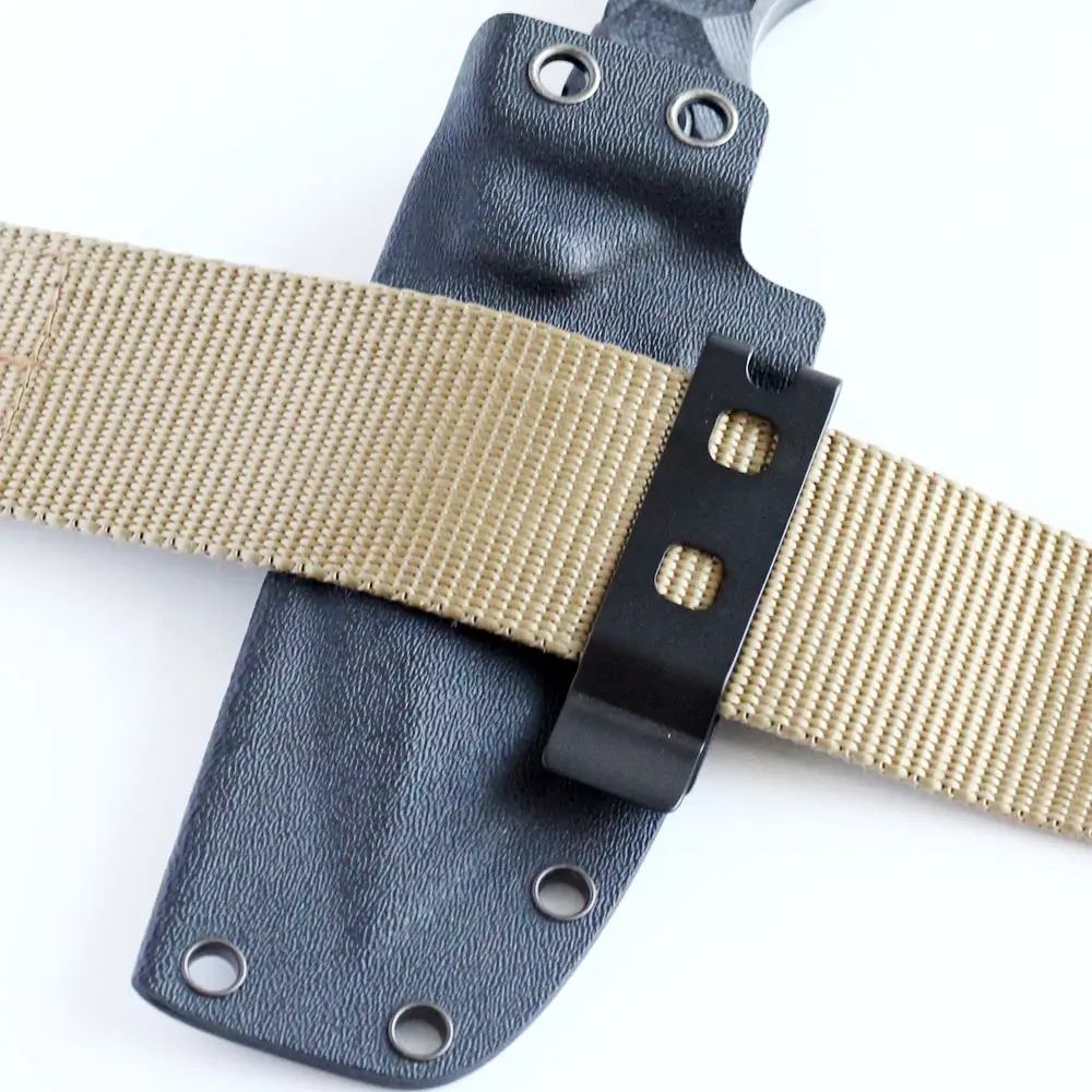 QingGear открытый инструмент черный тактический металлический зажим для ремня с монтажным оборудованием Kydex кобура оболочка зажим петля