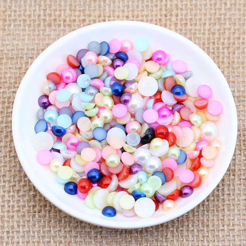 Полукруглые жемчужины из АБС пластика имитация жемчуга аксессуары для