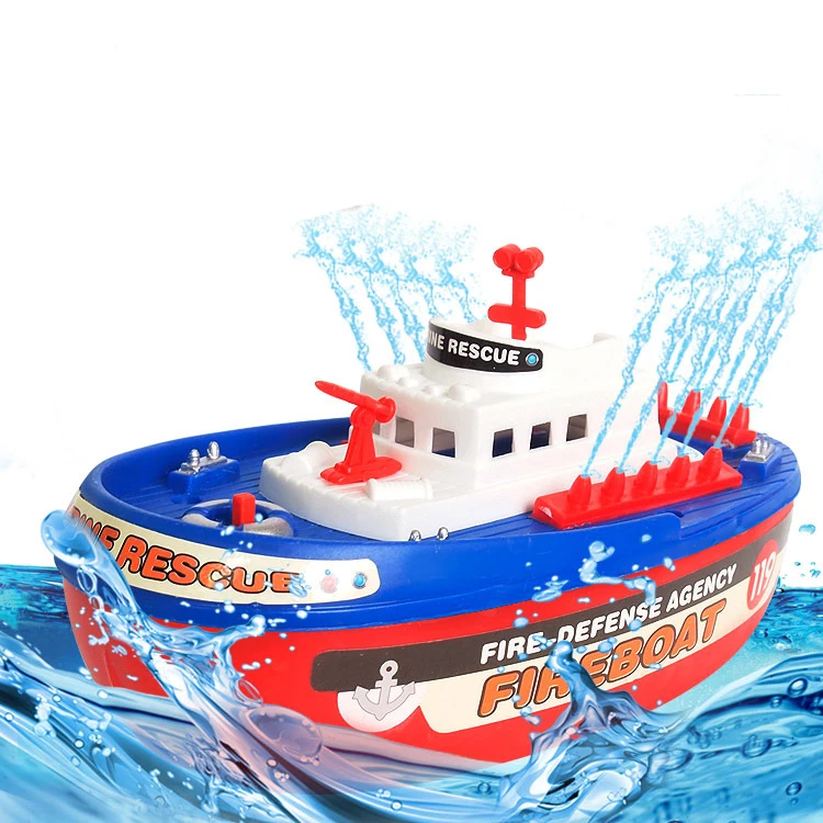 Игрушка для ванны игрушка бассейна яхта патрульная лодка пожарная светильник