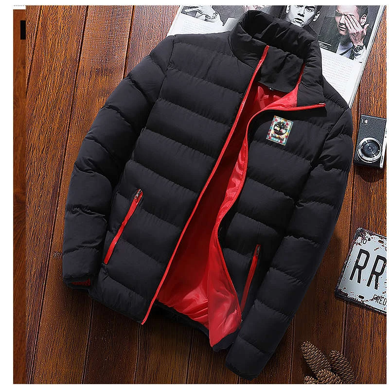 

2021 New Men's Thick Parka Coat Jacket Winter Casual Classic Cotton Clothing Warm Zipper Jacket Men's Motorcycle Windproof Coats