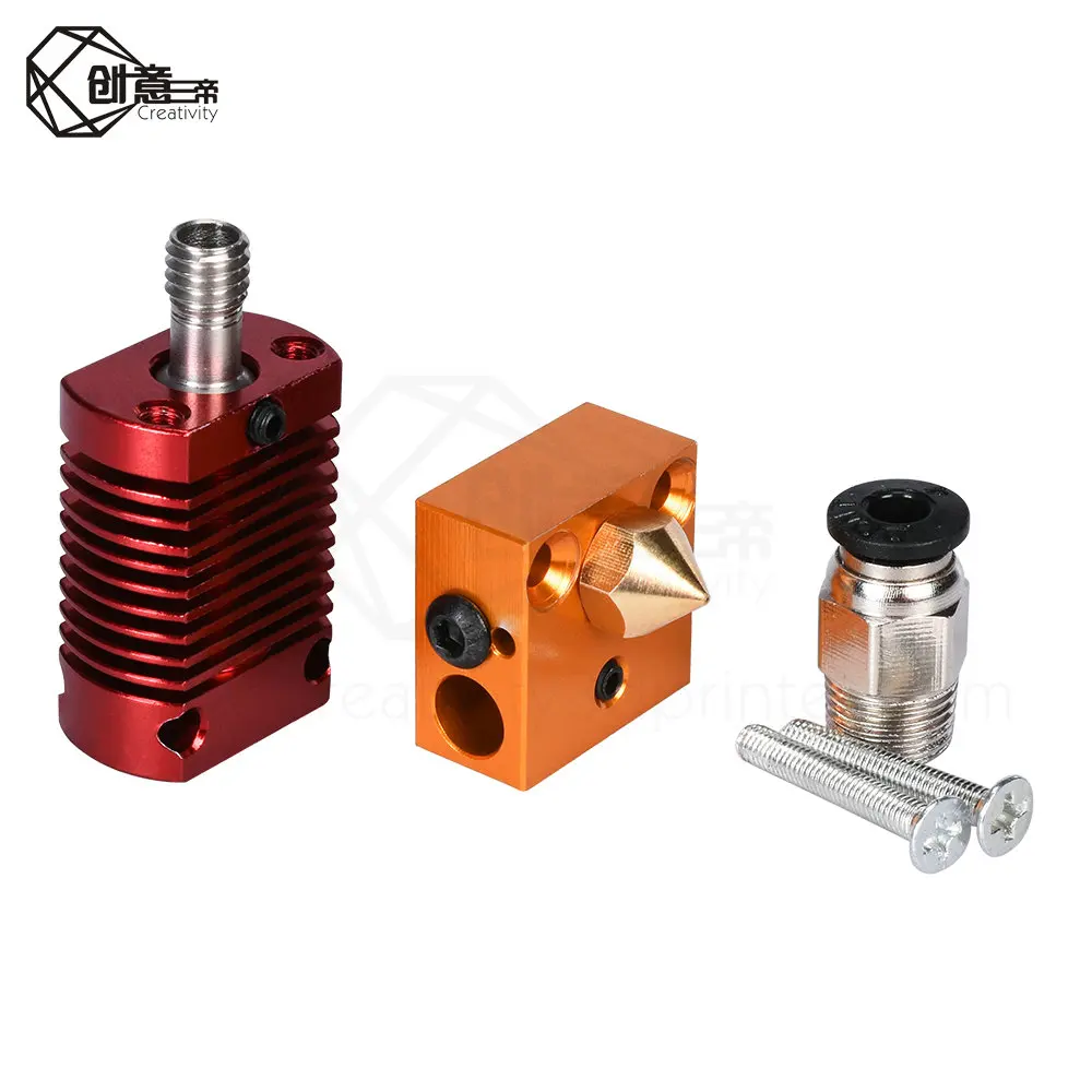 Детали для 3D принтера CR10 Hotend комплект экструдера 12 В/24 В 50 Вт ender3 cr10 1 75 мм 0 4 сопло j
