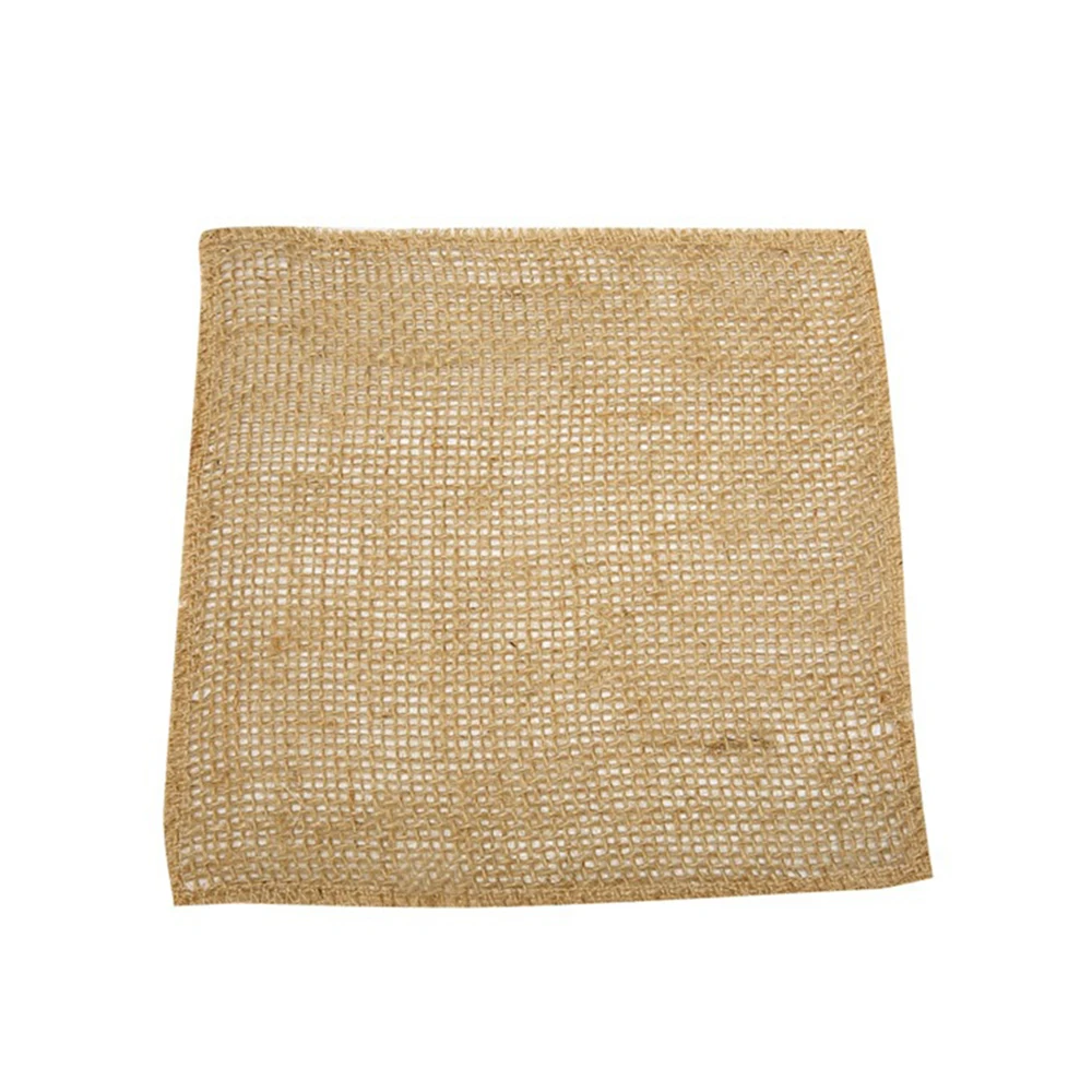 1 шт. натуральный джутовый коврик из мешковины теплоизоляционный украшение для