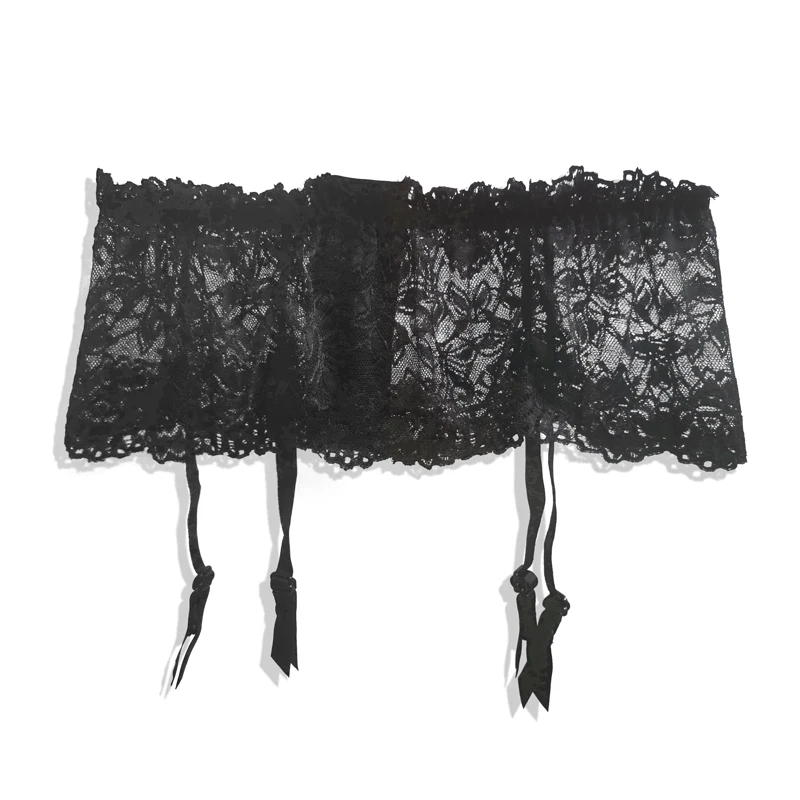 Пояс для чулок с застежкой Женский пикантный белый ультратонкий кружевной топ