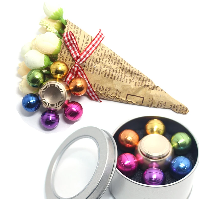 

New Colorful Detachable Finger Fidget Spinner Toys Adult Antistress Magnetic Metal Stress Reliever Hand Spinner Stress Toy Kids