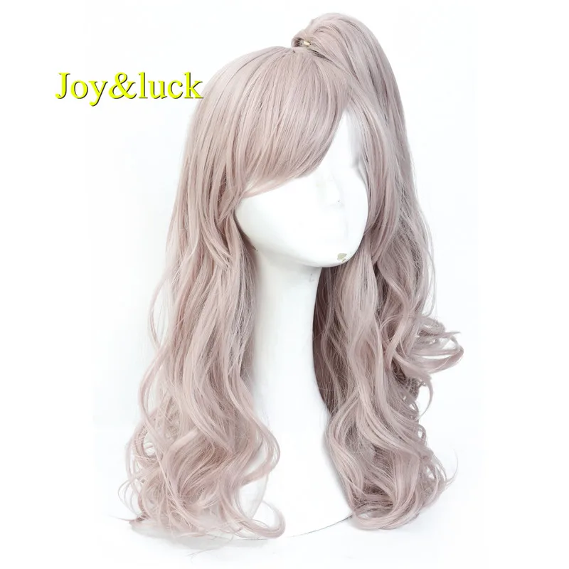 Длинные волнистые парики для косплея Joy &amp luck с конским хвостом синтетический