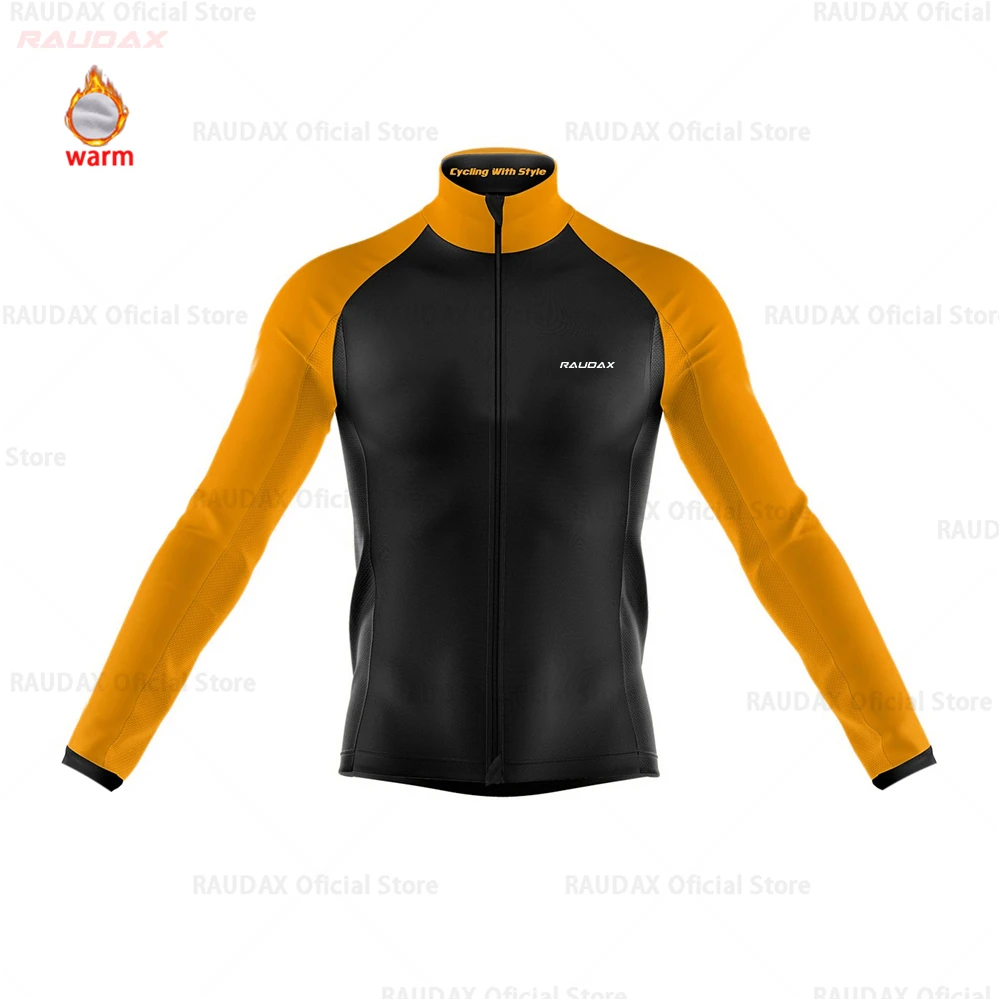 jersey only Мужская Джерси для велоспорта Pro Team raudax зимняя флисовая одежда для велоспорта MTB велотрусы Ropa Ciclismo триатлон - Цвет: jersey only