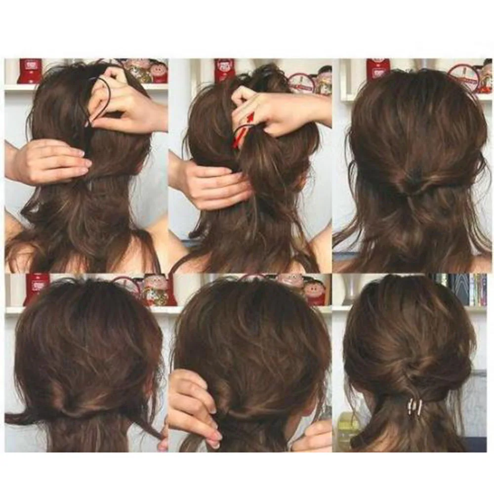 2 шт. простой волшебный инструмент для укладки волос пластиковая оплетка