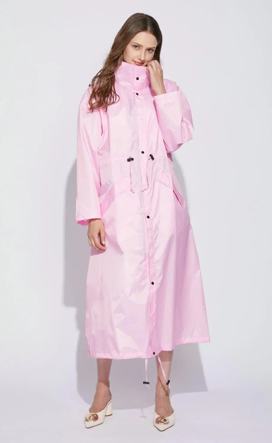 pink 2 Длинный плащ для женщин и мужчин, пончо, водонепроницаемый, на открытом воздухе, тур, дождевик, пончо, куртка, плащ, женский, Chubasqueros, непромокаемые, большой размер - Color: pink 2