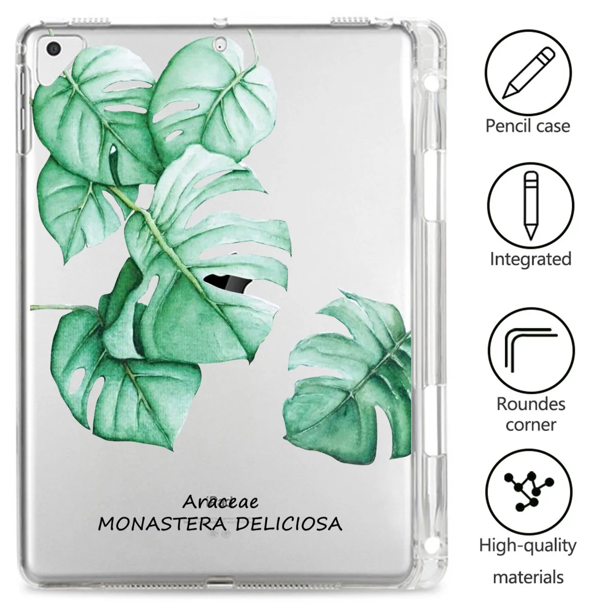 

Leaves Transparen iPad Case For iPad Air4 Cover Auto Wake UP Silicone Case For iPad 7th 8th Generation Case Mini 1 2 3 4 5 Funda