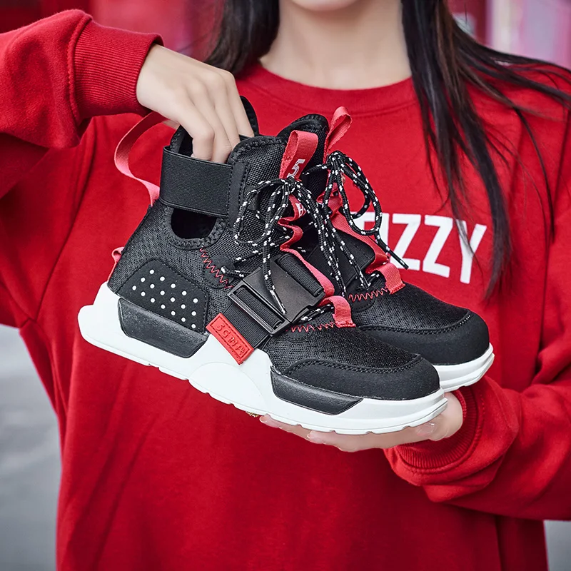 Высокие кроссовки для Скейтборда мужчин и женщин контрастные цвета легкие