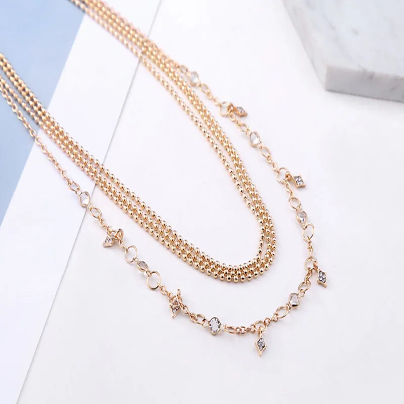 KSRA 2019 новое многослойное ожерелье со звездой из кубического циркония | Украшения