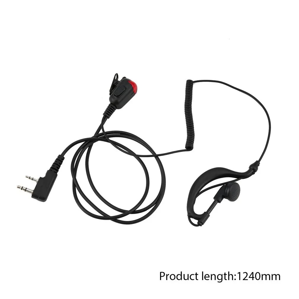 

2 Pin Earphone With Microphone Ptt Earpiece Headset For Kenwood For Walkie talkie Baofeng Uv5r 888 S Radio