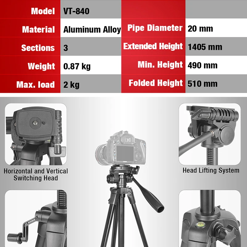KINGJOY светильник весовой Штатив для телефона камеры кольцевой штатив подставка