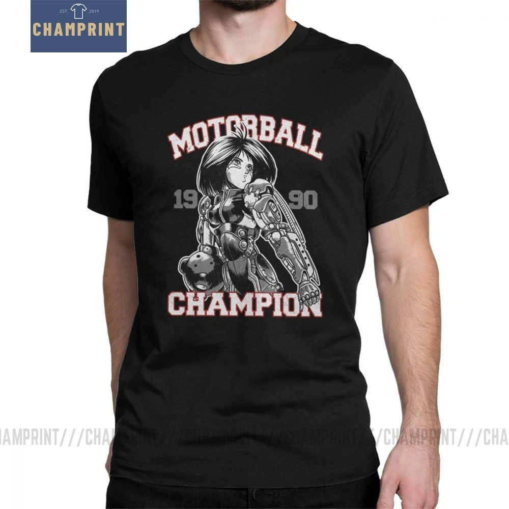 Футболки MotorBall Champion Alita футболки с изображением Ангела из мультфильма Battle Angel Gunnm