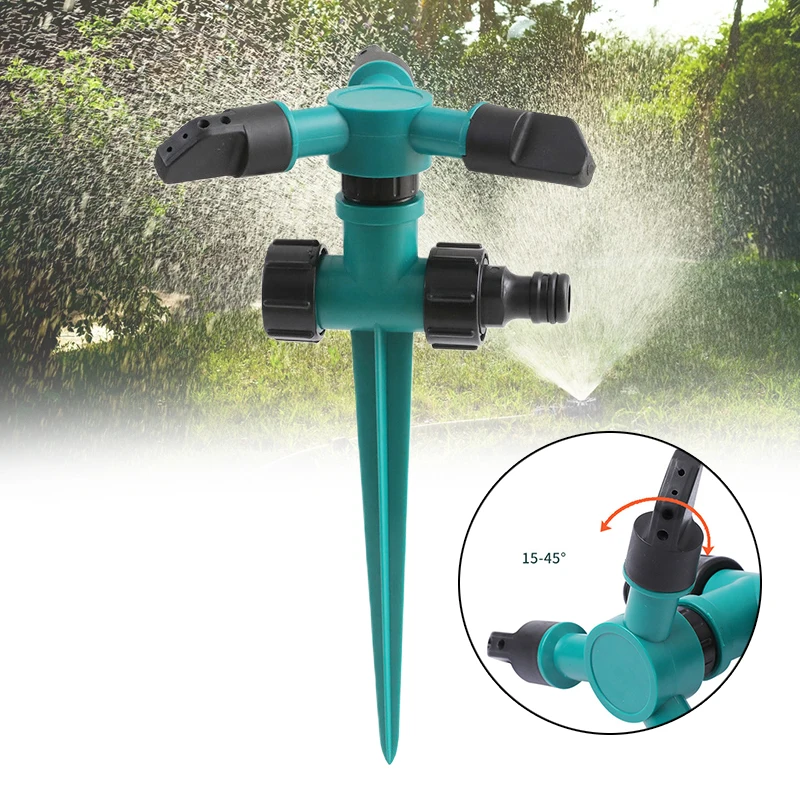 

HOT 360 Degree Automatic Garden Sprinklers Watering Grass Lawn Rotary Nozzle Rotating Water Sprinkler System Garden Supplies