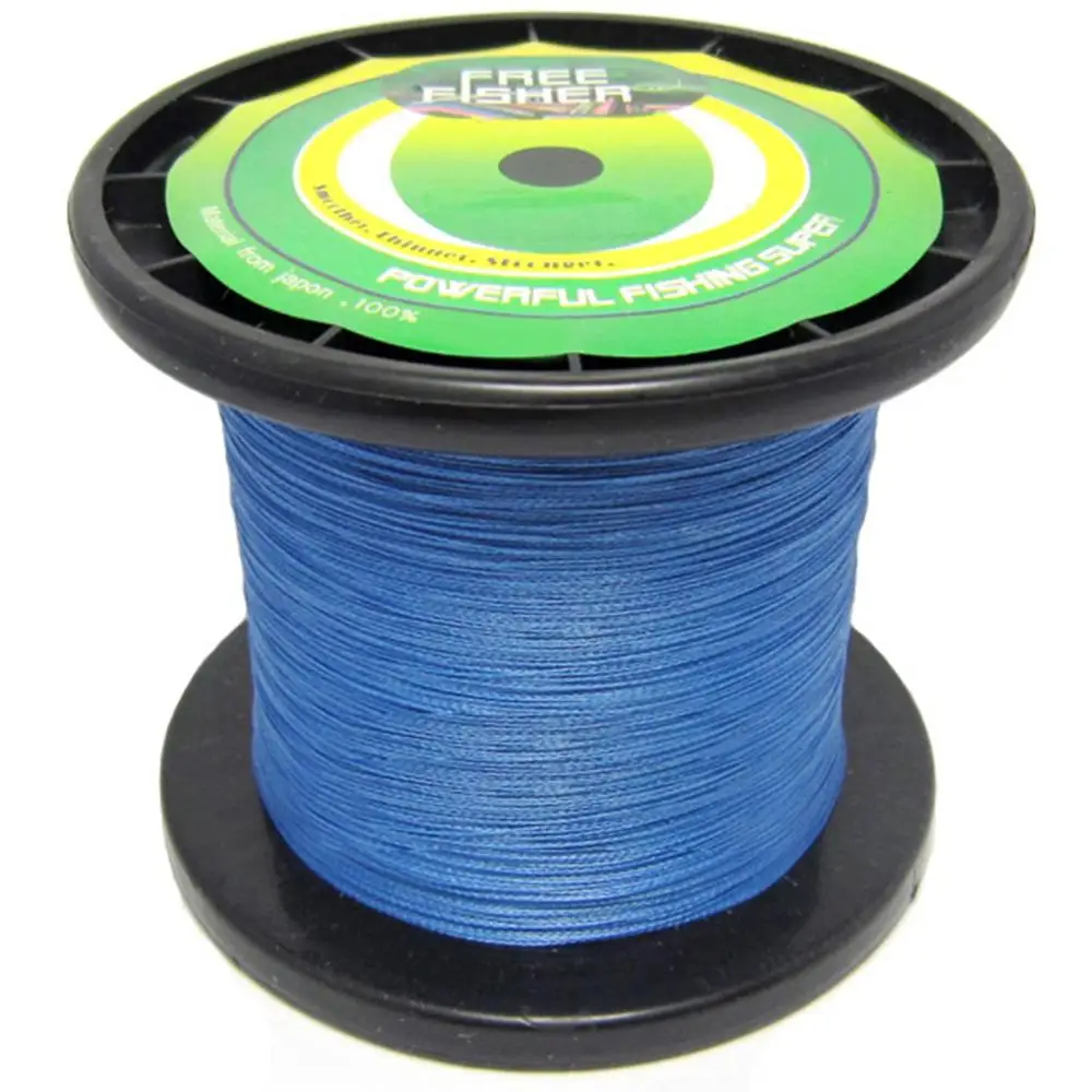 FreeFisher Blue 1000 м PE плетеная леска 4 стенда мультифиламентная 22LB 30LB 40LB 50LB 60LB|fishing