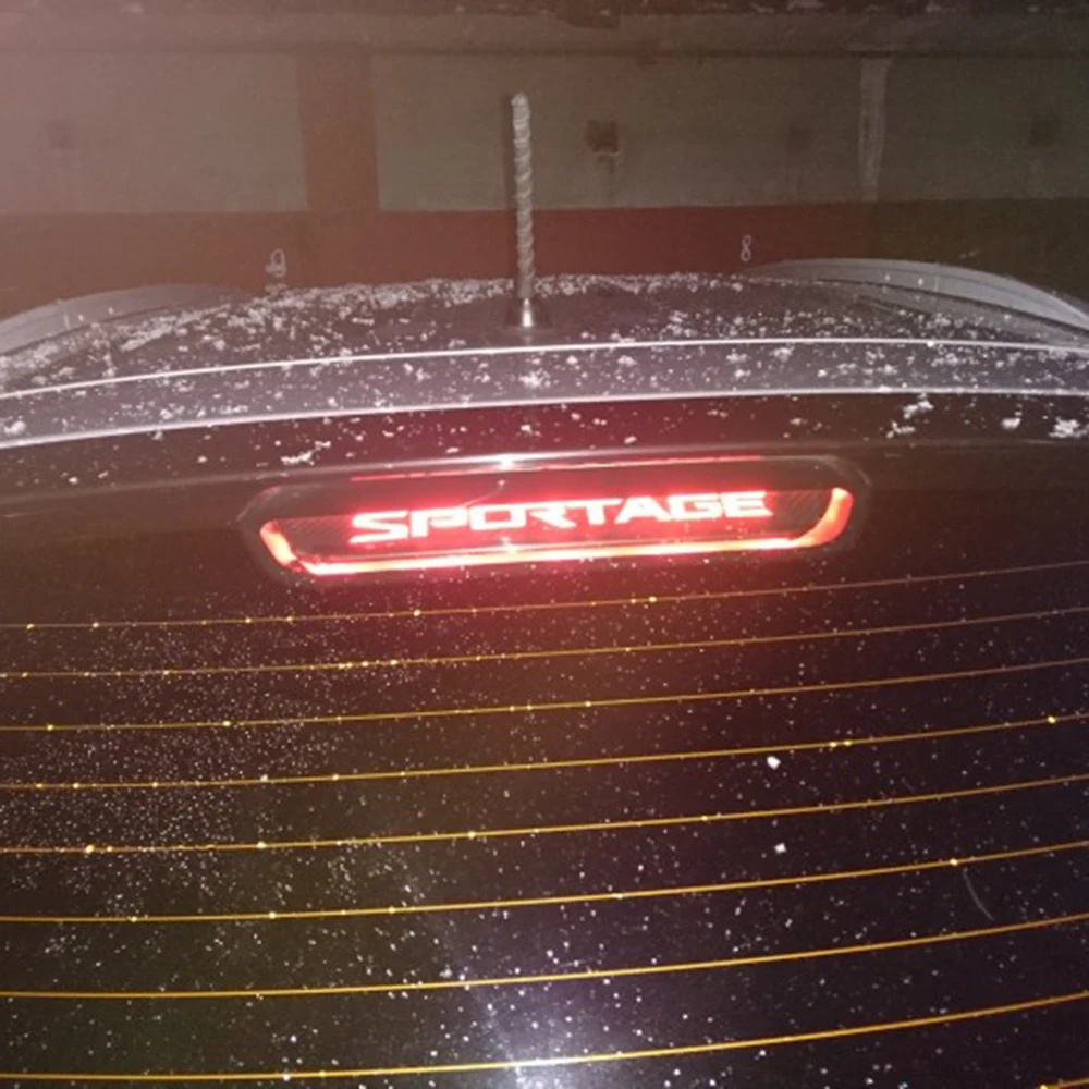Матовая Черная Виниловая пленка из углеродного волокна для KIA SPORTAGE 2011- лампы стоп-сигнала наклейки для автомобиля