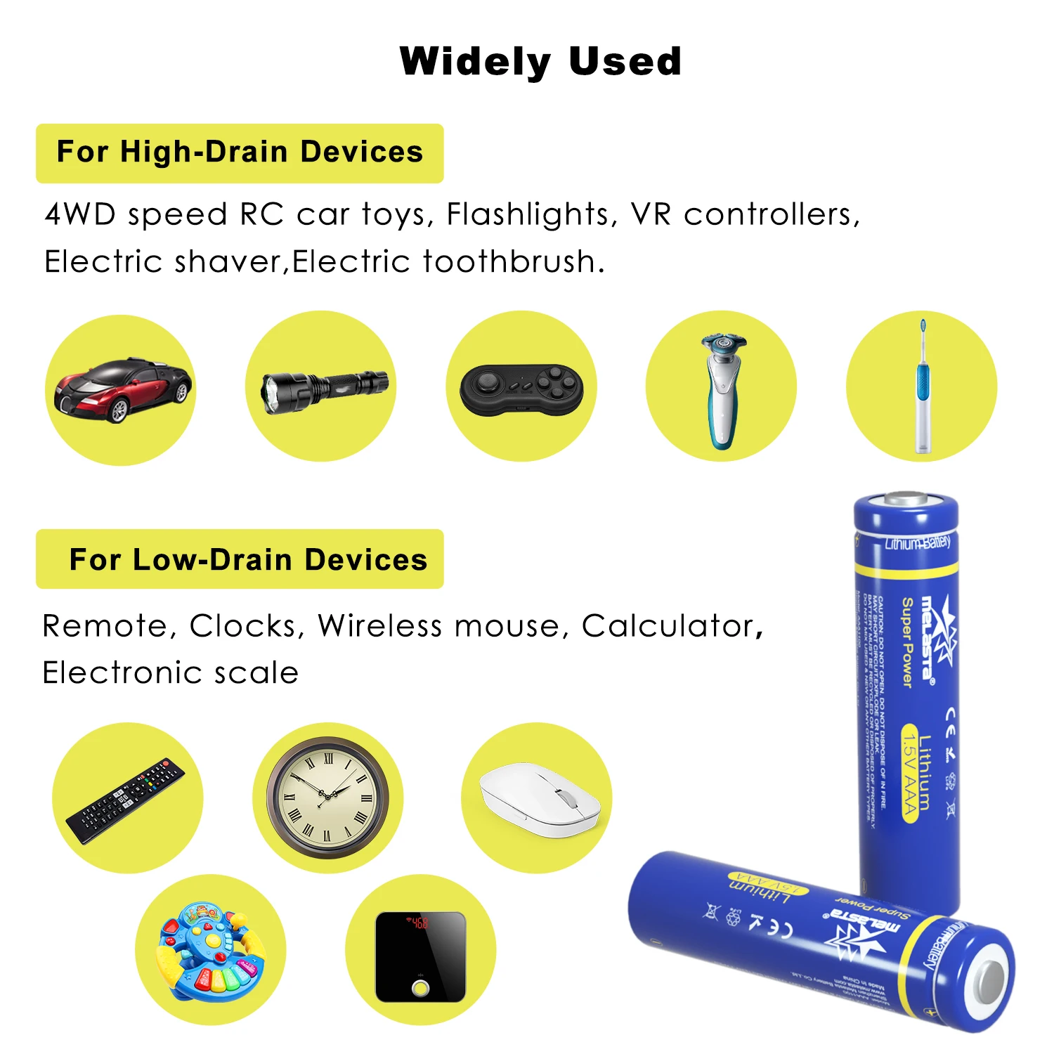 Melasta 4pcs lifes2 FR03 AAA 1.5V 1100mAh Lithium Primary Battery for toys MP3 camera electric shaver toothbrush remote clock |