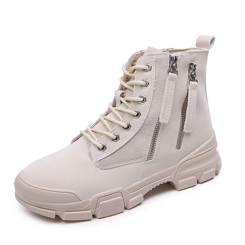 Женские ботинки на молнии из искусственной замши толстой платформе женская