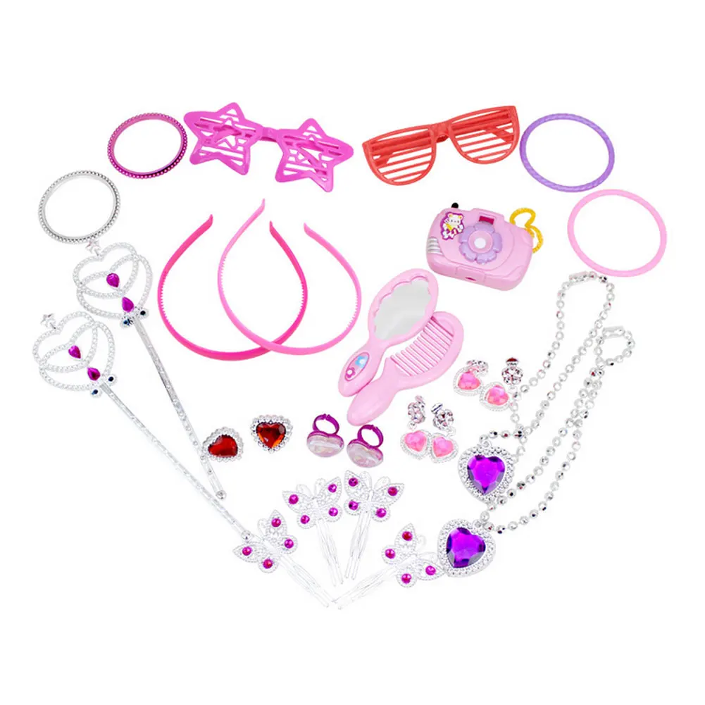 72 шт. принцесса ролевые ювелирные изделия игрушка для девочек Ювелирное Платье