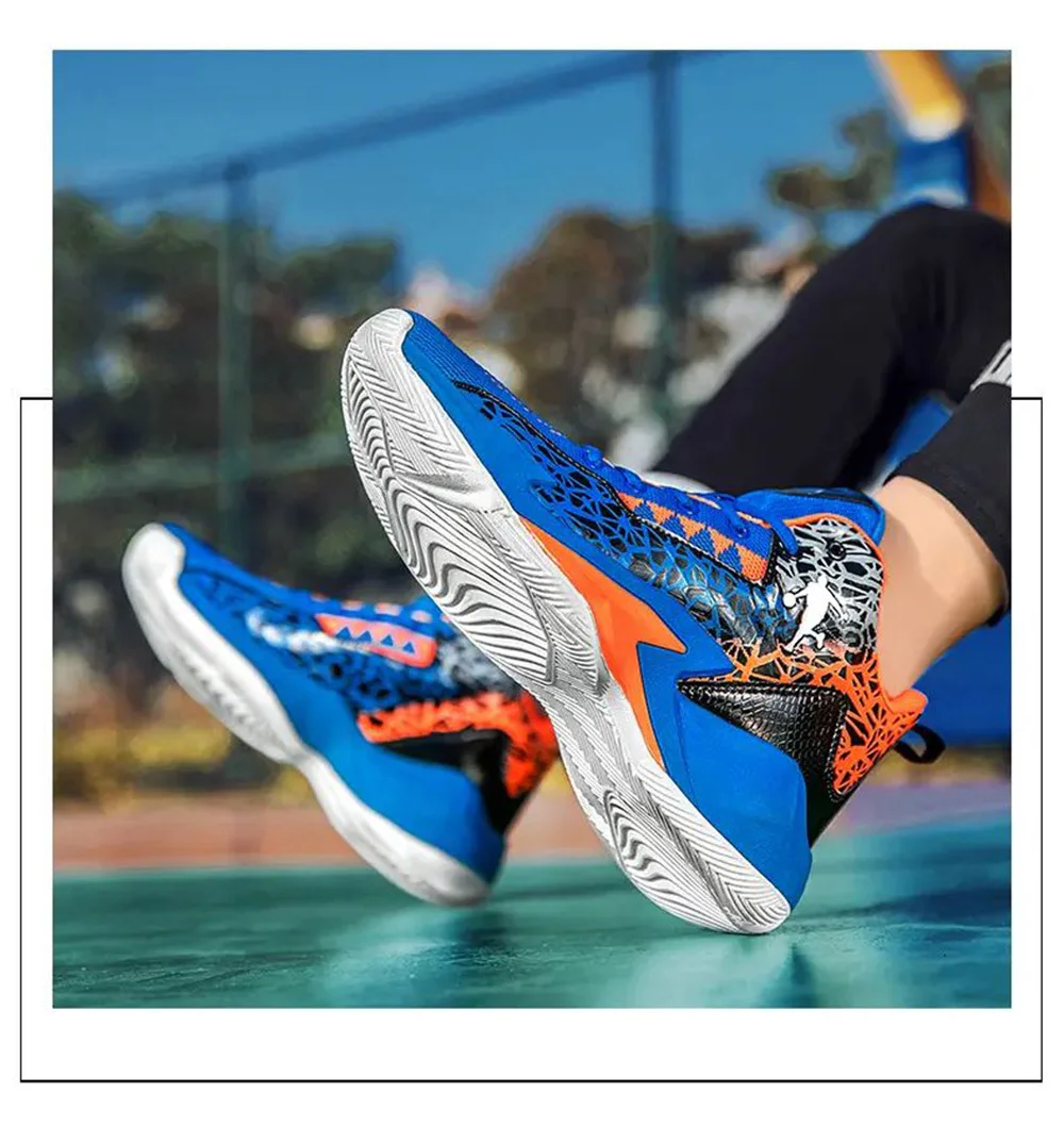 

High Top Basketball Shoes Indoor Basketball Shoes New Kelly New Air Permeable Basketball Shoes 36-44, Four Color Batch 65