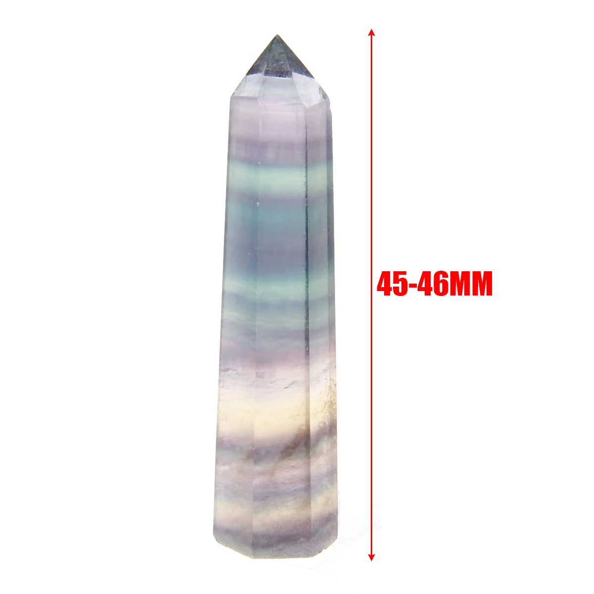 45 70 мм натуральный Радужный лечебный флюорит кварцевый кристалл точечная