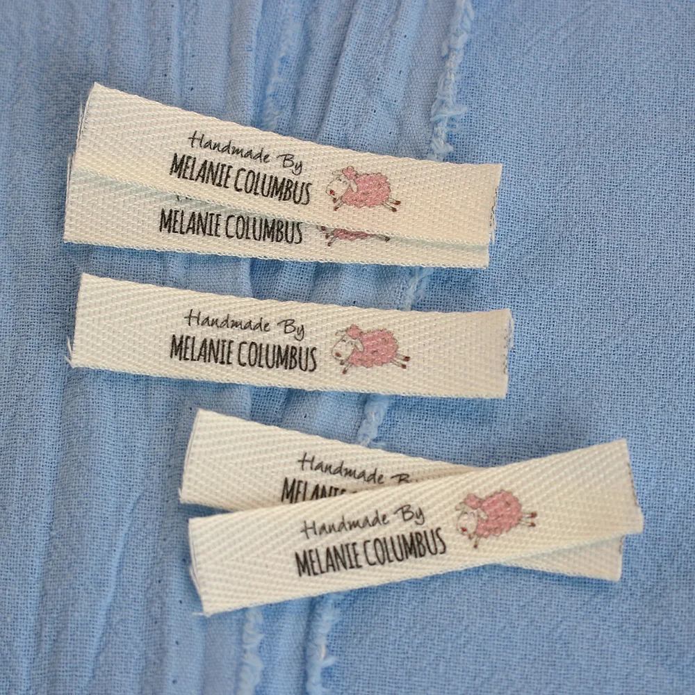 

Custom sewing labels, twill labels clothing labels, knitted products handmade personalized labels product labels, 12*60mm (2069)