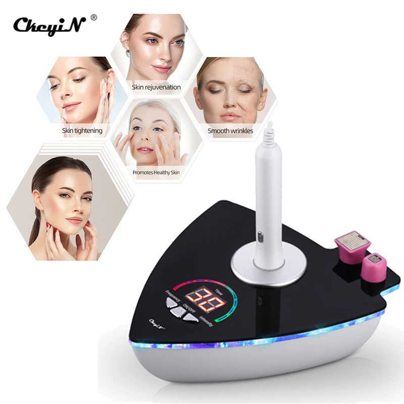 

CkeyiN 3MHz RF Radio Frequency Facial Micro Current Induction Machine Anti-wrinkle Lifting Firming Tightening Beauty Skin Care