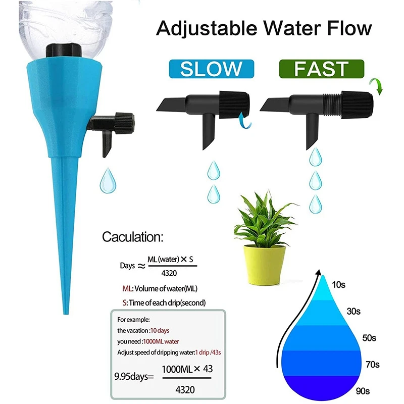 

15 Pcs Plant Watering Devices Plant Automatic Plant Waterer & 50 Pcs Plant Support Rod Fixed Connector Support Rod