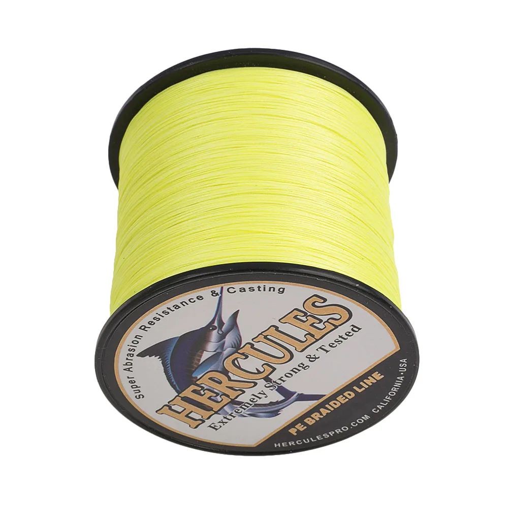 Hercules рыболовная леска плетеная 8 жильная 100 анг. Фунт. полиэтиленовая