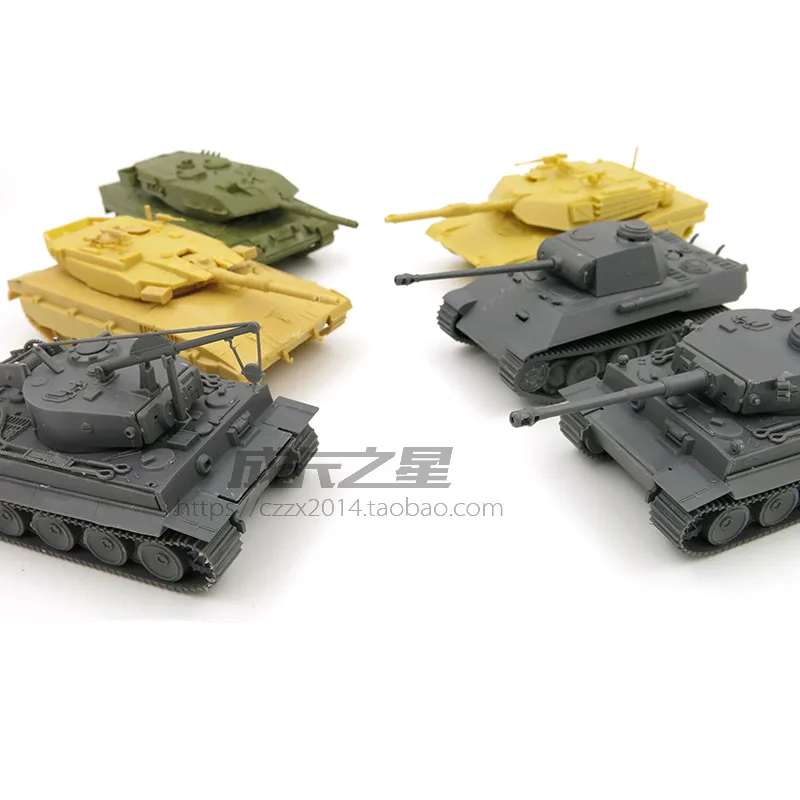 1/72 немецкий танк Второй мировой войны сборный Тигр M1A2 Merkava Leopard 2A5 военная сборка