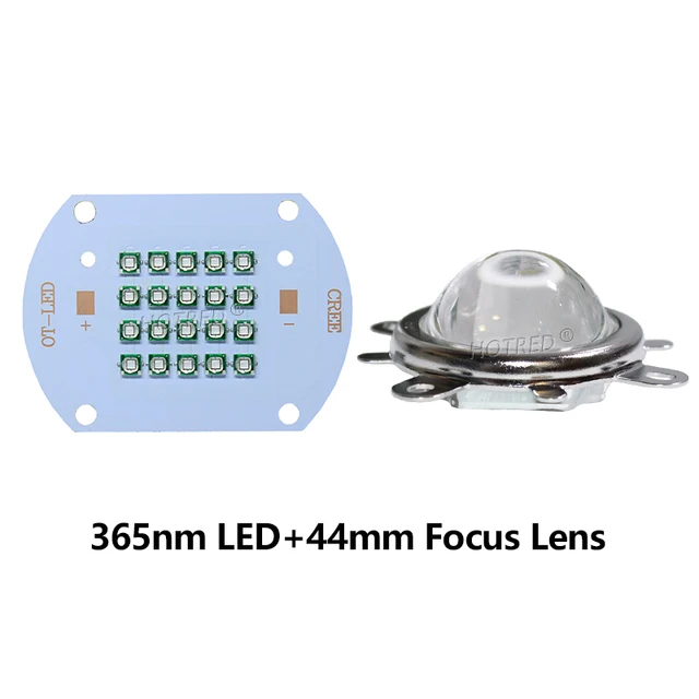 

Ультрафиолетовые светодиодные чипы высокой мощности 3535, 50 Вт, нм, полностью медный диодный светильник, лампа для отверждения УФ-клея, чернила