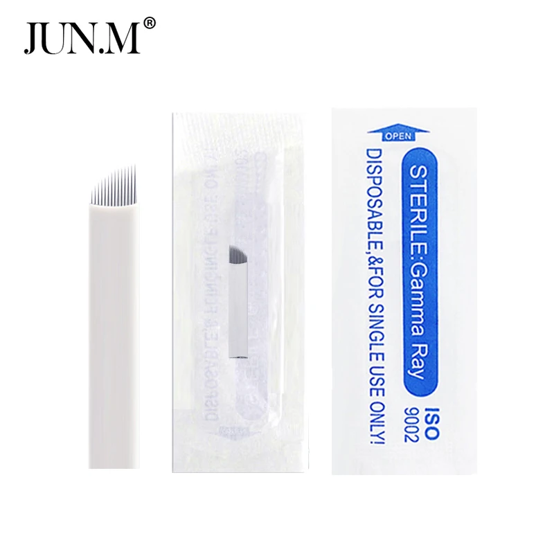 500 шт. одноразовые стерильные иглы для микроблейдинга бровей 14 пин|microblading