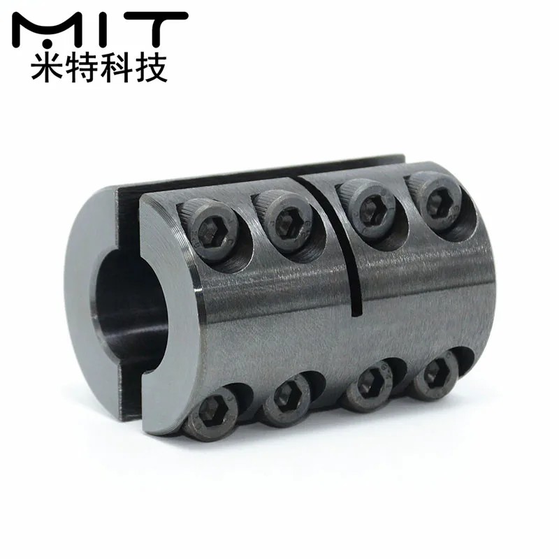 free shippingSteel Couplings Separate Type Bolt Fixed Coupler High Torque Connector Extended Clutch Servo Clamp Shaft Joint |