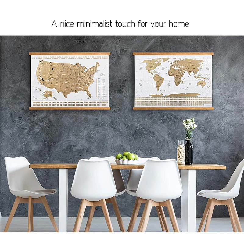 Естественном цвете бука Магнитный постер рамка для фото и холсте деревянными